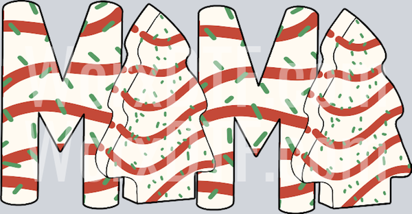 Retro Christmas Tree Cake Mama SVG Graphic Design File_1611231016