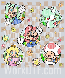 A230505006 GM Tshirt - Super Mario Shirt, Mario Game Cute