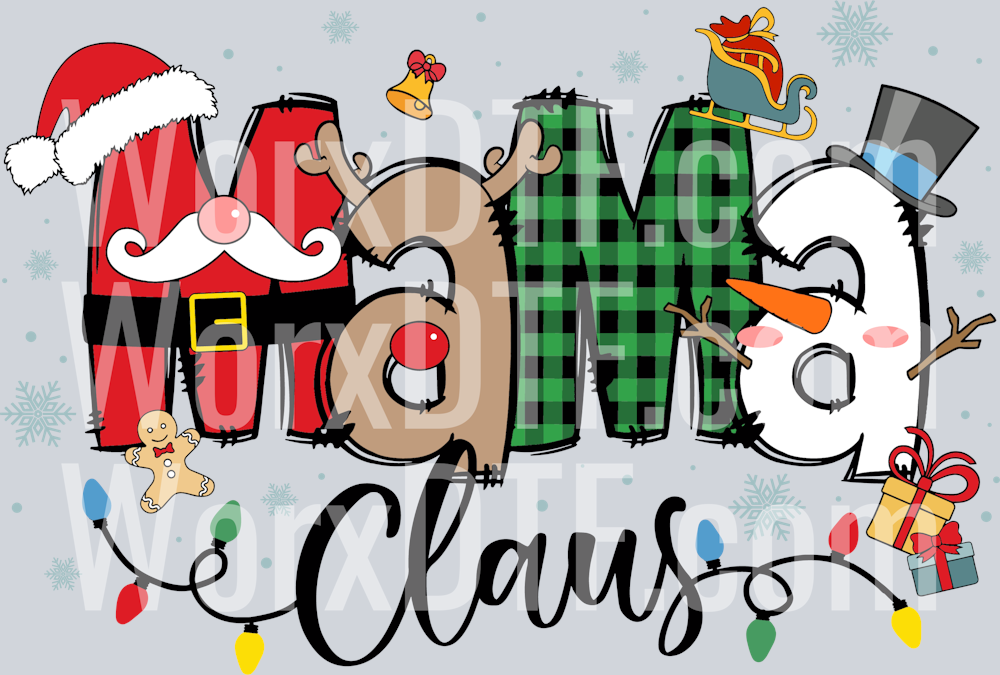 Mama Claus Christmas Pattern Santa Hat Svg_181024016-01