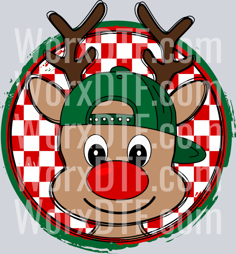 boyreindeerhat-checkercircle