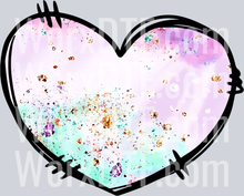 Purple Teal Heart